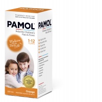 Pamol 儿童退烧止疼液 1-12岁 200ml 橙子味2025.07