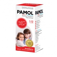 Pamol 儿童退烧止疼液 1-12岁 100m l草莓味