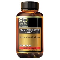 GO Healthy Go Vitamin E 500IU + Co-Q10 130 Soft Gels EXP.202...