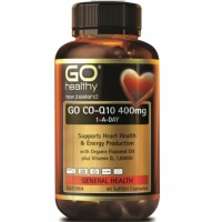 GO Healthy Go Co-Q10 400mg 1-A-DAY 60 softgel capsules EXP.2...