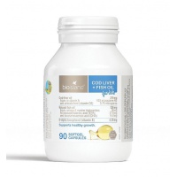 Bio Island Cod Liver + Fish Oil 90 Capsules