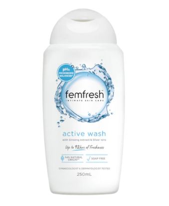 Picture of Femfresh Gentle Soap-Free Triple Care Intimate Wash, White Bottle — 250 ml