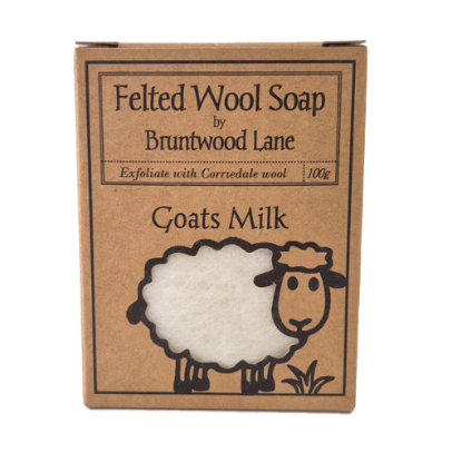 Picture of Handmade Felted Wool Soap, Goat's Milk — 100 g