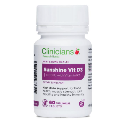 Picture of Clinicians Vitamin D3 1,000 IU + K2 — 60 Tablets