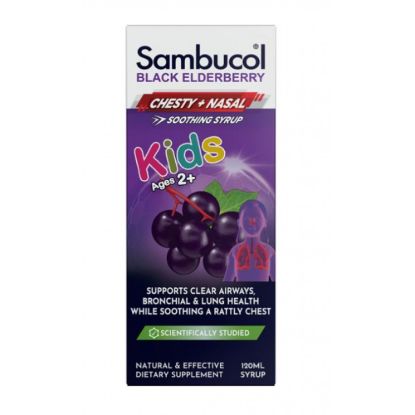 Picture of Sambucol Black Elderberry Children's Respiratory Soothing Syrup — 120 ml
