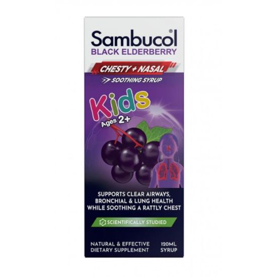 Picture of Sambucol Black Elderberry Children's Respiratory Soothing Syrup — 120 ml