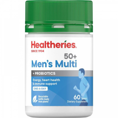 Picture of Healtheries Men's 50+ One-A-Day Multivitamin — 60 Tablets