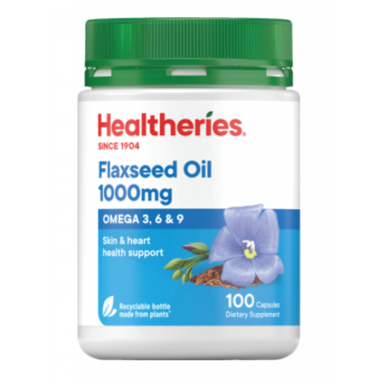 Picture of Healtheries Flaxseed Oil 1,000 mg — 100 Softgels