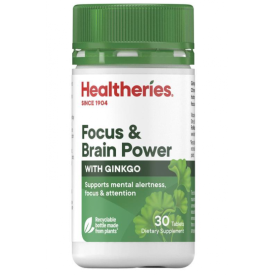 Picture of Healtheries Ginkgo Focus Formula — 30 Tablets