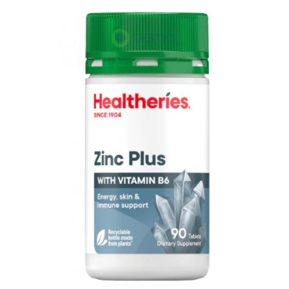 Picture of Healtheries Zinc & Vitamin B6 — 90 Tablets