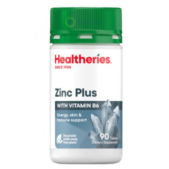 Picture of Healtheries Zinc & Vitamin B6 — 90 Tablets