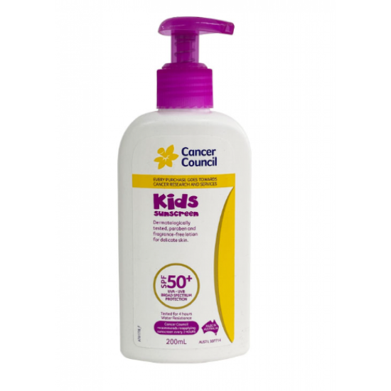 Picture of Cancer Council Kids Sunscreen SPF 50+ — 200 ml