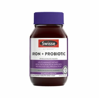 Picture of Swisse Iron & Probiotic — 30 Capsules