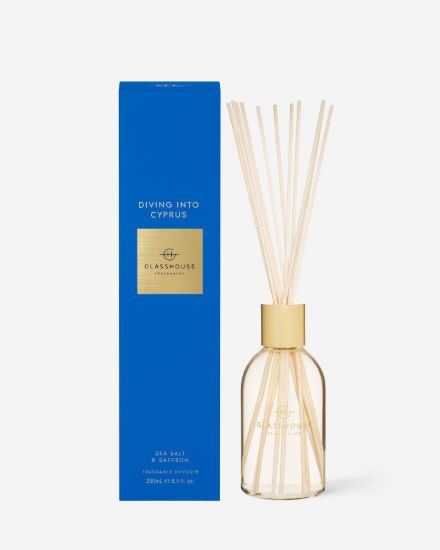 Picture of Glasshouse Fragrances Diving Into Cyprus Fragrance Diffuser — 250mL