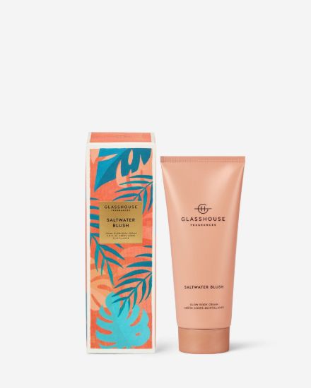 Picture of Glasshouse Fragrances Saltwater Blush Illuminating Body Cream — 200mL