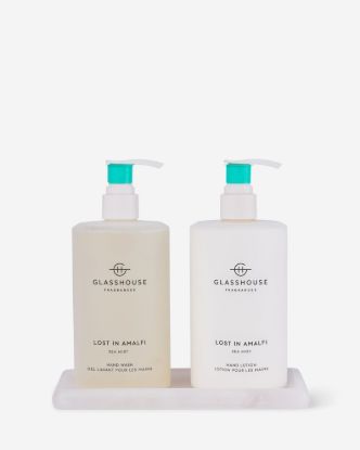 Picture of Glasshouse Fragrances Lost In Amalfi Hand Care Duo with Tray — 2 × 450 mL + Tray