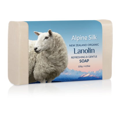 Picture of Alpine Silk Organic Lanolin Refreshing & Gentle Soap ASO110 — 120 g