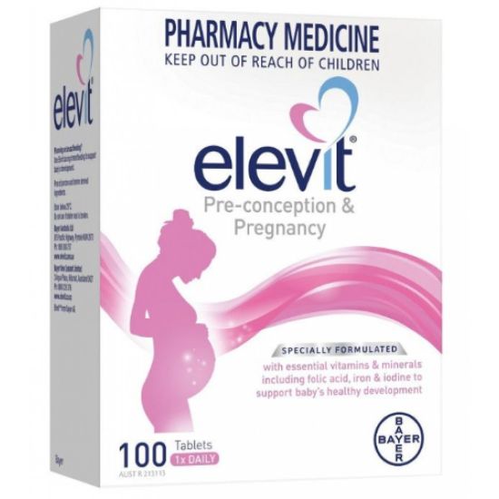 Picture of Elevit Pre-conception & Pregnancy Multivitamin — 100 Tablets
