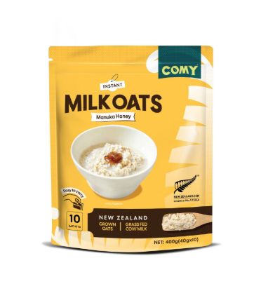 Picture of Comy Milk Oats, Manuka Honey, Orange Pack — 10 × 40 g