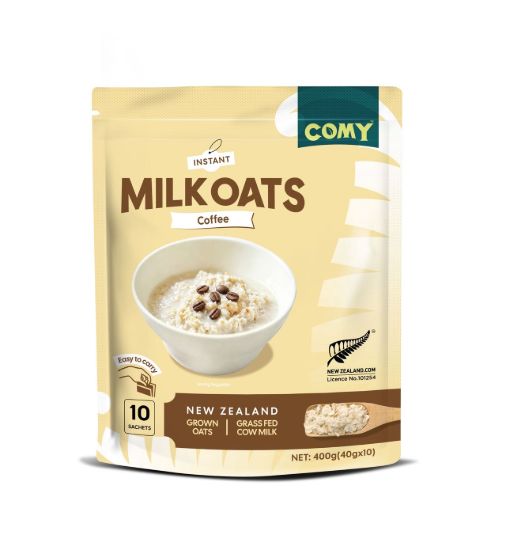 Picture of Comy Milk Oats, Coffee, Beige Pack — 10 × 40 g