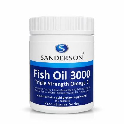 Picture of Sanderson Fish Oil 3000 Triple Strength Omega-3 — 150 Softgels