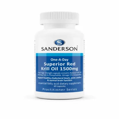 Picture of Sanderson Antarctic Krill Oil 1,500 mg with Astaxanthin — 60 Count