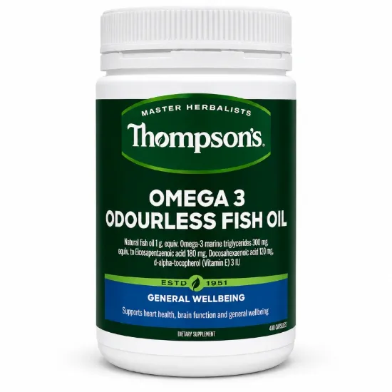 Picture of Thompson's Omega-3 Odourless Fish Oil 1,000 mg — 400 Capsules