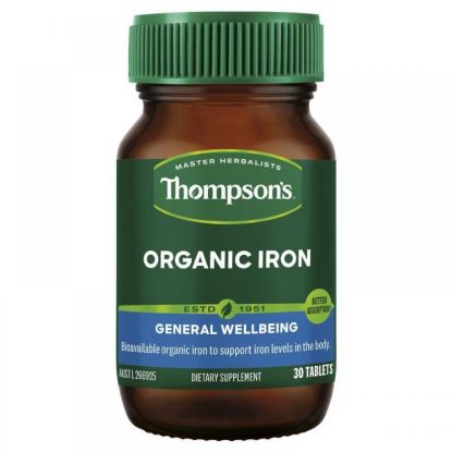 Picture of Thompson's Organic Iron 24 mg — 30 Tablets