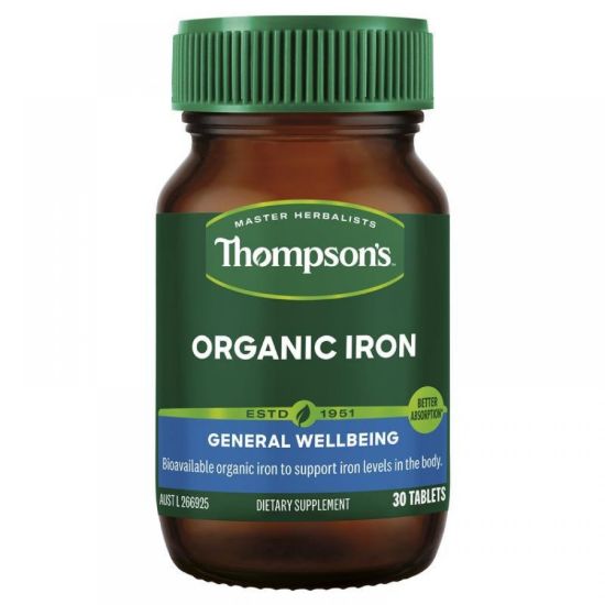 Picture of Thompson's Organic Iron 24 mg — 30 Tablets