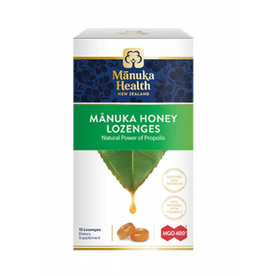 Picture of Manuka Health MGO 400 Manuka Honey Propolis Lozenges — 15 Lozenges